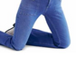 Calça jeans flare feminina com zíper e bolsos Free People, azul, tamanho 29