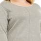 Karen Scott Suéter Feminino Plus Cotton Gola Rolê Cinza Tamanho 0X