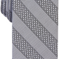 INC International Concepts Masculino Skinny Texturizado Listrado Gravata Cinza Tamanho Regular