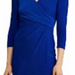 Vestido Ralph Lauren Feminino Manga Longa Acima do Joelho Azul Tamanho 10 Petite