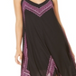 Vestido feminino estampado com bainha de lenço da INC International Concepts, preto, tamanho pequeno e pequeno