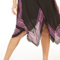 Vestido feminino estampado com bainha de lenço da INC International Concepts, preto, tamanho pequeno e pequeno