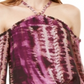Blusa feminina com ombros descobertos e tingida, tamanho pequeno, roxo, da INC International Concepts