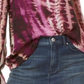 Blusa feminina com ombros descobertos e tingida, tamanho pequeno, roxo, da INC International Concepts
