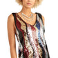 Rachel Roy Veda Top de lantejoulas feminino rosa tamanho extragrande