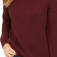 Suéter feminino canelado com ombros caídos, estilo &amp; co, roxo, tamanho pequeno