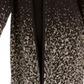 Casaco feminino JM Collection Ombre Jacquard preto tamanho pequeno grande