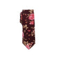 Gravata social masculina Louden Floral Bar III vermelha tamanho regular
