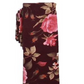 Gravata social masculina Louden Floral Bar III vermelha tamanho regular