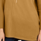 Suéter túnica feminino com costura frontal estilo &amp; co, amarelo, tamanho pequeno M