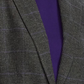 Blazer xadrez feminino Ralph Lauren para usar no trabalho, casaco cinza, tamanho 14