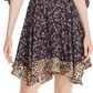 Vestido feminino Rebecca Taylor com manga 3/4 acima do joelho, preto, tamanho X-S