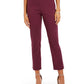 Calça feminina reta NY Collection, roxa, tamanho pequeno grande