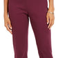 Calça feminina reta NY Collection, roxa, tamanho pequeno grande