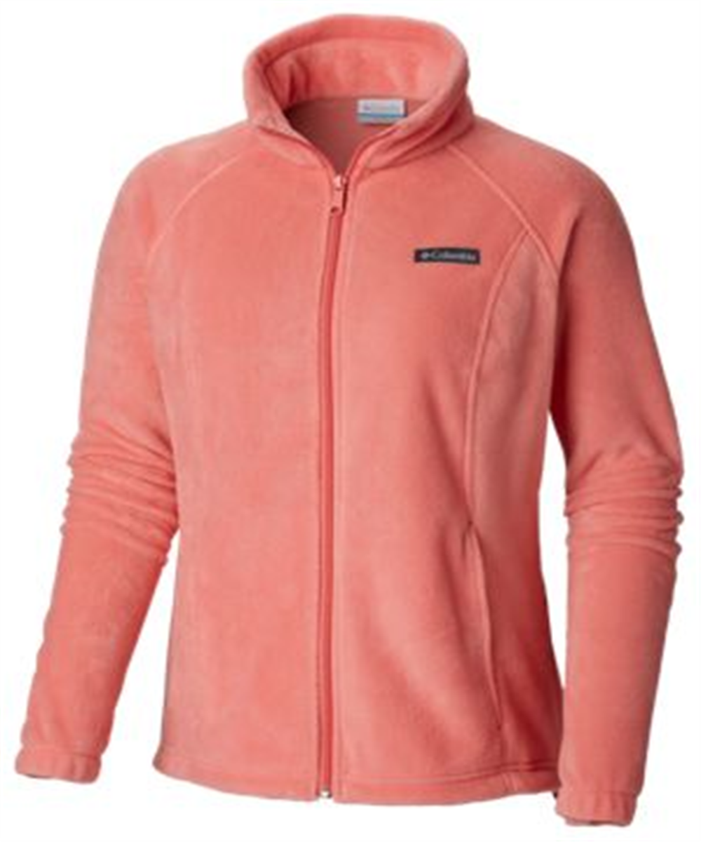 Jaqueta Columbia Benton Springs Full Zip Fleece Feminina Rosa Tamanho 2X