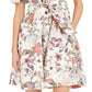 Vestido midi feminino de algodão com estampa floral da INC International Concepts, branco, tamanho extragrande