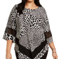 Blusa feminina Alfani Plus Size com acabamento em crochê estampado, branca, tamanho 1X
