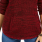 Suéter feminino com gola envelope Style &amp; Co, vermelho, tamanho PP