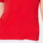 JM Collection Top Feminino com Decote em Forma de Fechadura e Detalhe Vermelho Tamanho Pequeno P/M
