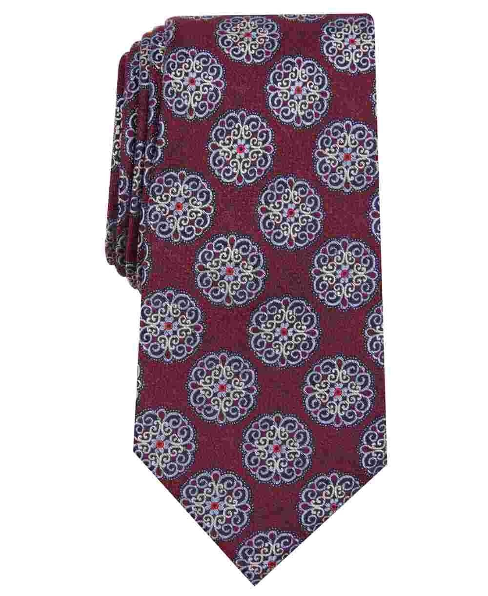 Gravata Tasso Elba Classic Medallion Masculina Vermelha Tamanho Sem Tamanho