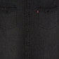 Camisa jeans Levi's Matthew New Western masculina, preta, cinza fumê, tamanho P