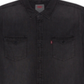 Camisa jeans Levi's Matthew New Western masculina, preta, cinza fumê, tamanho P