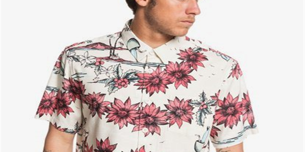 Camisa de Papai Noel para Dias Chuvosos Quiksilver Masculina Cinza Tamanho XX-G