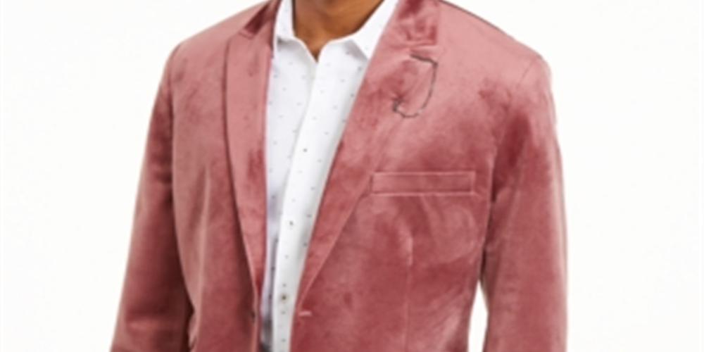 Blazer Slim Fit Masculino INC International Concepts Rosa Tamanho XXX-G