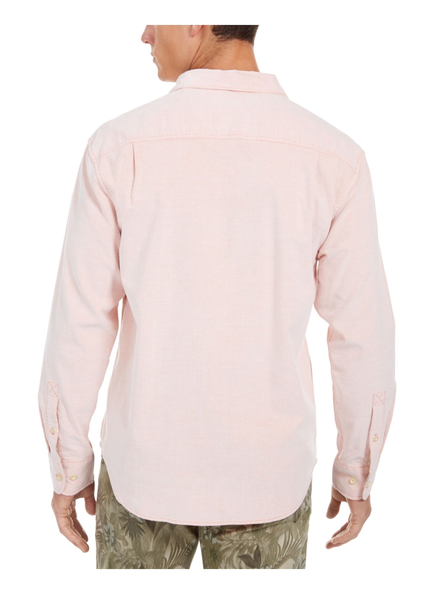 Camisa social masculina Tommy Bahama Classic Fit com gola rosa tamanho XXX-G