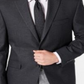 Ralph Lauren Masculino Mini Grid Print Standard Fit Blazer Cinza Tamanho 38