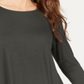 Top Alfani Feminino com Costas Trançadas Cinza Tamanho XL