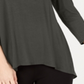 Top Alfani Feminino com Costas Trançadas Cinza Tamanho XL