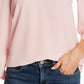 Top CeCe Feminino Manga Amarrada Vermelho Tamanho Grande