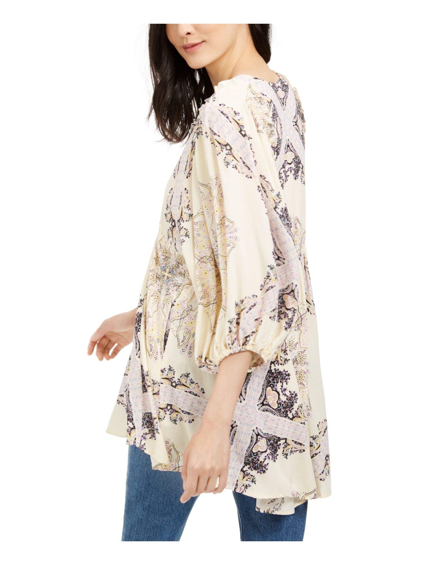 Túnica Feminina Talk da Free People Branca Tamanho P