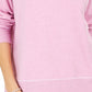 Moletom feminino com costura contrastante estilo &amp; co, roxo, tamanho pequeno