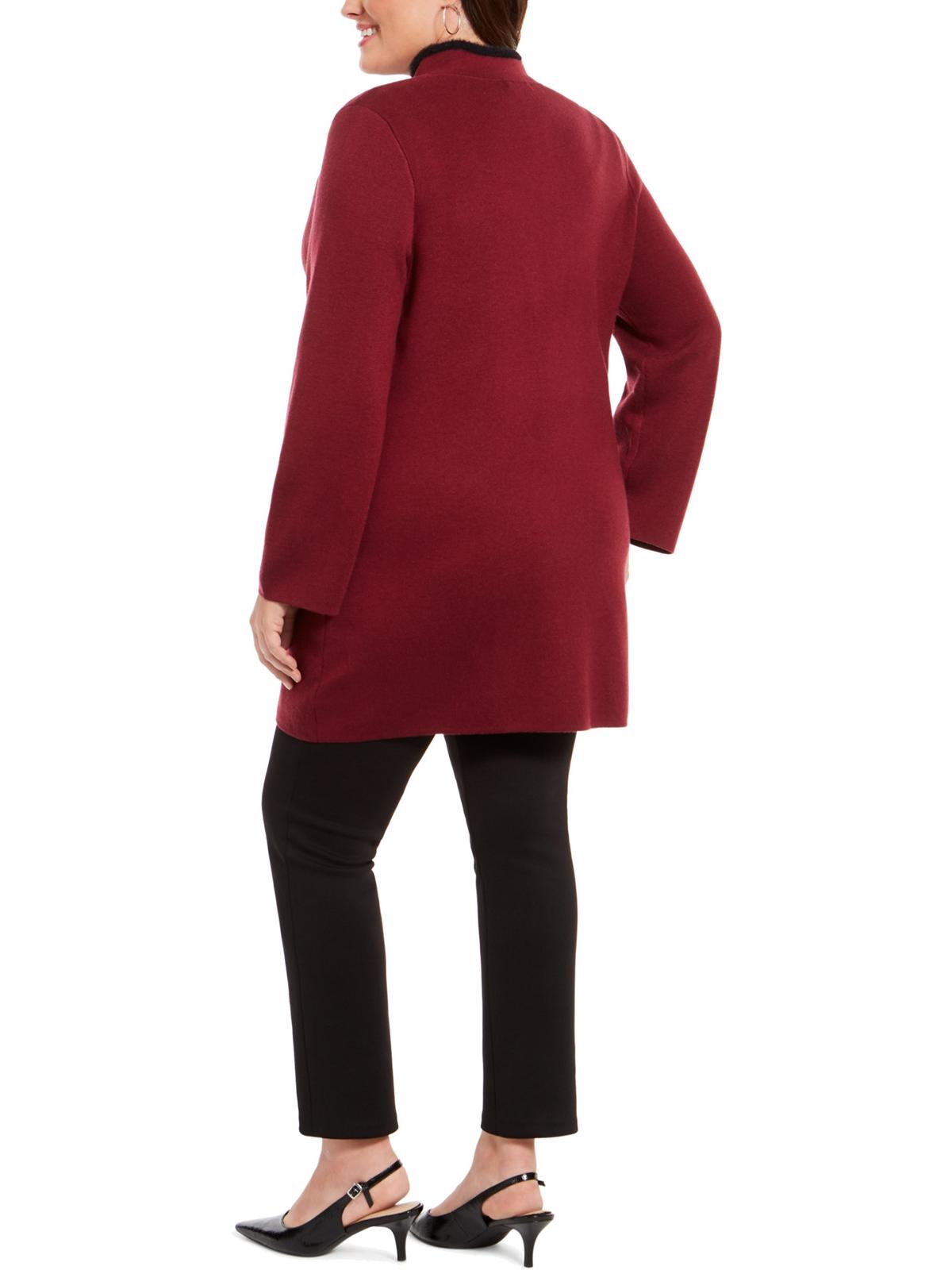 Jaqueta feminina Alfani Plus Size Marrom -0X