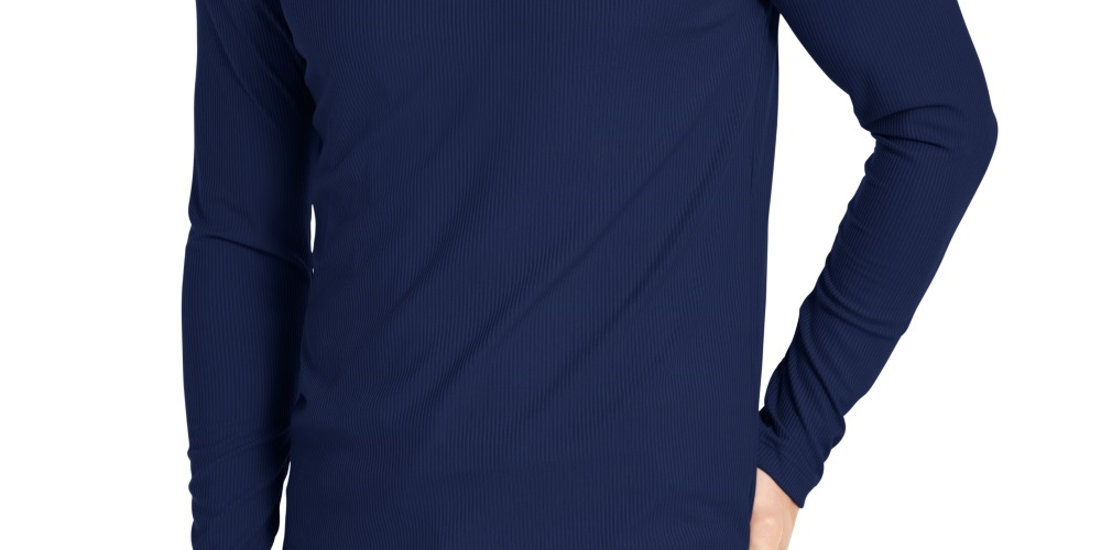 Pulôver Alfani Masculino Leve com Zíper e Canelado, Azul, Tamanho X-G