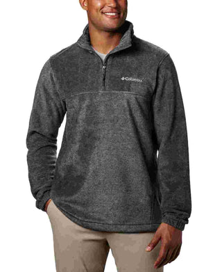 Jaqueta Columbia Steens Mountain Quarter Fleece com zíper, cinza, tamanho extragrande, masculina