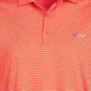 Attack Life by Greg Norman Polo Masculino Regular Fit Performance Stretch Feeder Stripe Laranja Tamanho Grande