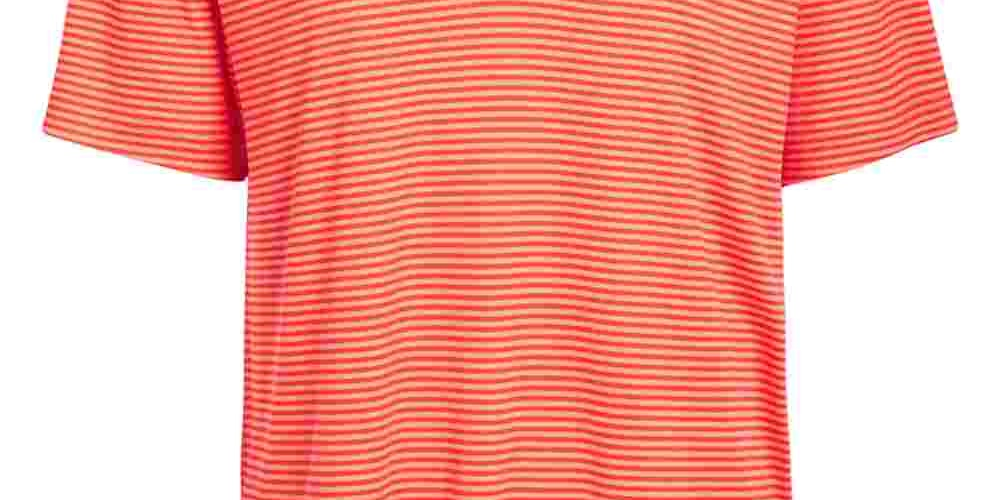 Attack Life by Greg Norman Polo Masculino Regular Fit Performance Stretch Feeder Stripe Laranja Tamanho Grande