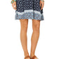 Vestido rodado sem mangas com estampa floral feminino Style &amp; Co, tamanho azul-marinho PP