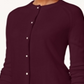 Karen Scott Cardigan Feminino Luxsoft com Botões Marrom Tamanho Pequeno G