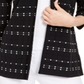Cardigan Alfani Feminino com Pontos e Frente Aberta, Preto, Tamanho Pequeno G