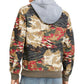 Jaqueta bomber camuflada masculina American Rag para clima frio, marrom, tamanho médio