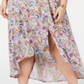 Vestido longo feminino plus size estampado com ombros descobertos, azul, tamanho XXX-G, da NY Collection