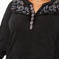 Blusa feminina bordada de algodão plus size Style &amp; Co, preta, tamanho 0X