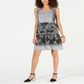 Vestido feminino estampado estilo camponês preto e branco tamanho M