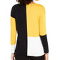 Blusa Alfani Feminina Ombro Caído Colorblock Amarelo-Preto Tamanho Pequeno G