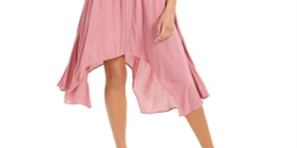 Vestido feminino estilo &amp; co com bainha de lenço Mesa Rose tamanho pequeno