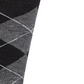 Meias Cole Haan Classic Argyle Crew Masculinas Pretas Tamanho Grande